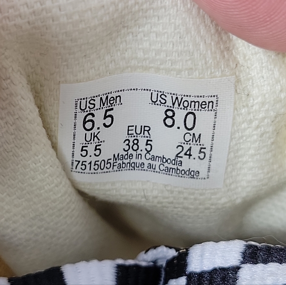 Vans Off The Wall Low Top Comfort Shoes Mens 6.5 Womens 8 Yellow Sneakers 751505 - Picture 6 of 12